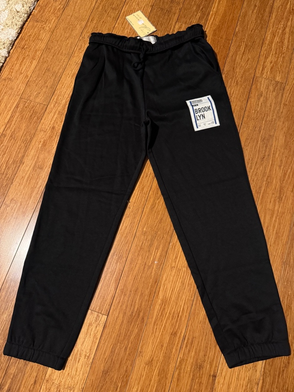 Vintage Havana Jogger Sweatpants with 'Brooklyn' Patch